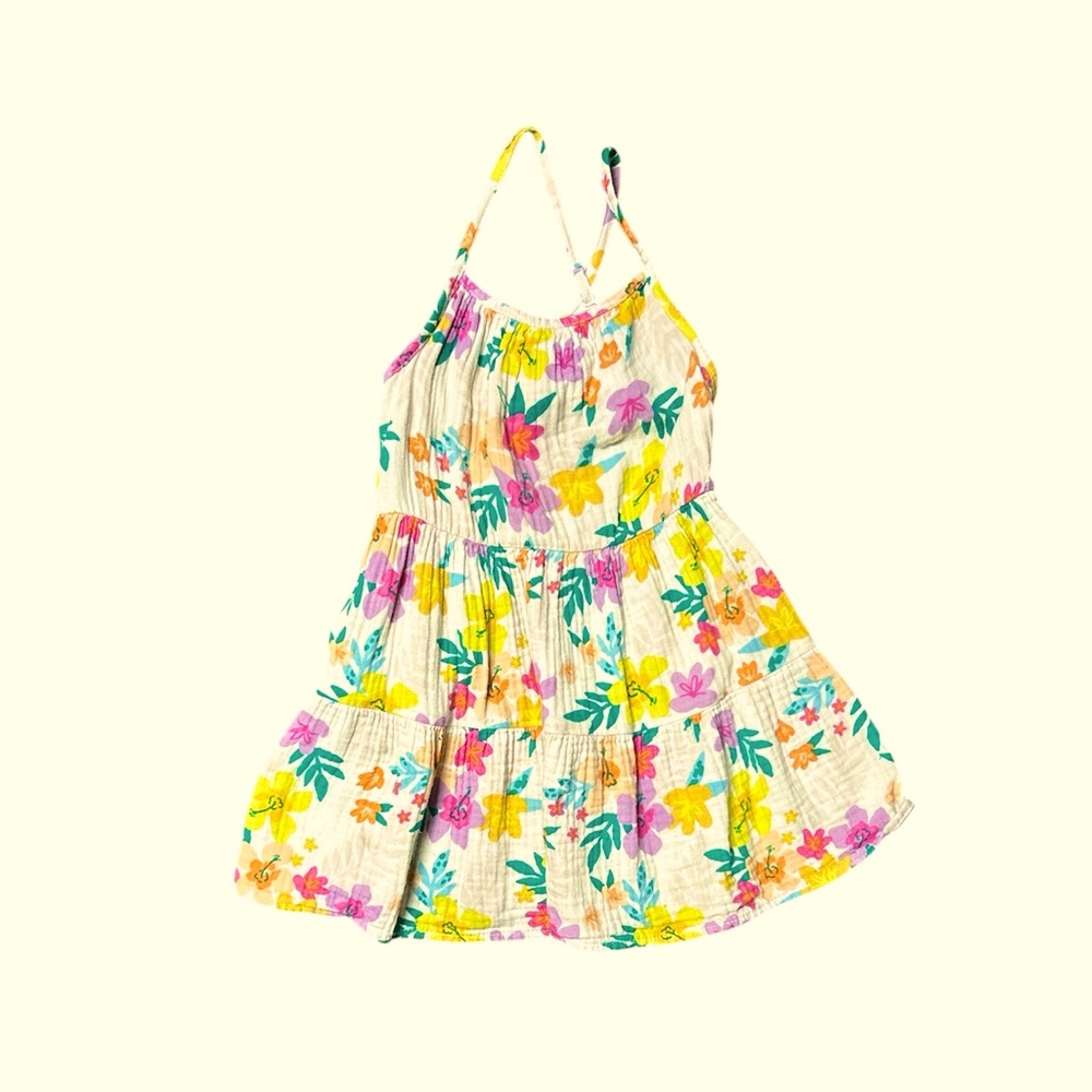 Sweet floral 4T sundress with pockets